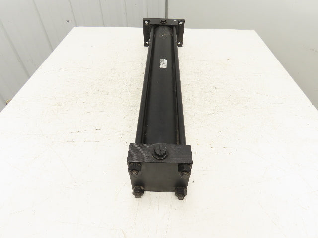 Parker Series 2H Hydraulic Cylinder 4" Bore 24" Stroke 1300 PSI Flange Mount