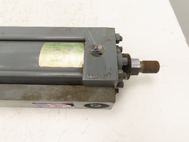 Miller A83B2C Pneumatic Air Cylinder 2.5" Bore 32" Stroke 250 PSI Trunnion Mount