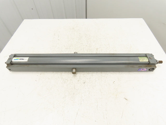 Miller A83B2C Pneumatic Air Cylinder 2.5" Bore 32" Stroke 250 PSI Trunnion Mount