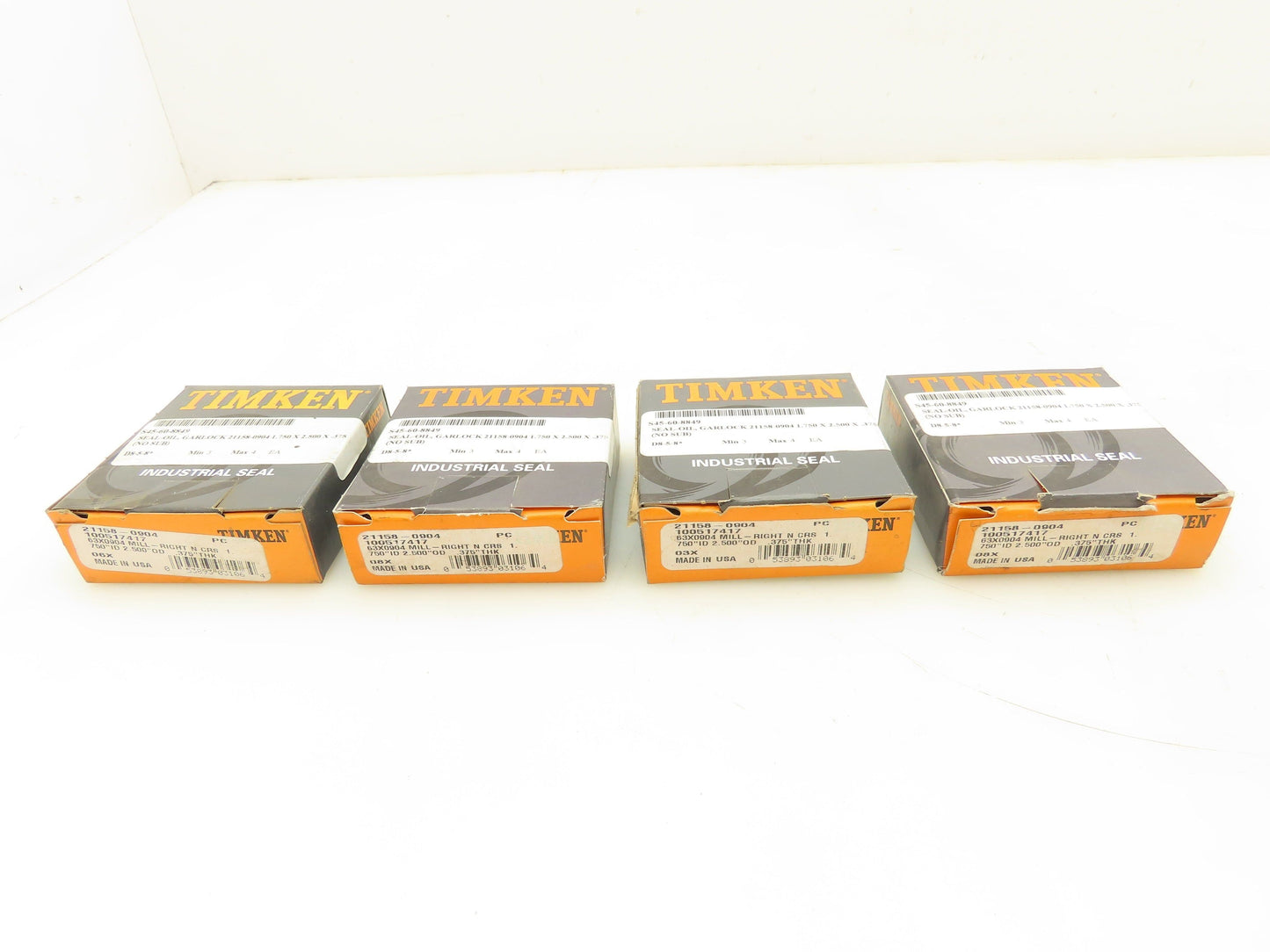 Timken 21158-0904 Garlock Oil Seal 1-3/4" ID 2-1/2" OD Lot of 4