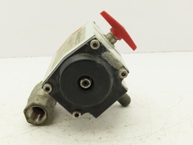 DynaQuip AP20SR3 Pneumatic Actuator Torque 80 PSI , 142/57"lbs 1/2" NPT