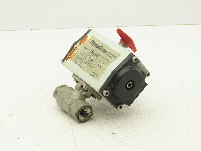 DynaQuip AP20SR3 Pneumatic Actuator Torque 80 PSI , 142/57"lbs 1/2" NPT