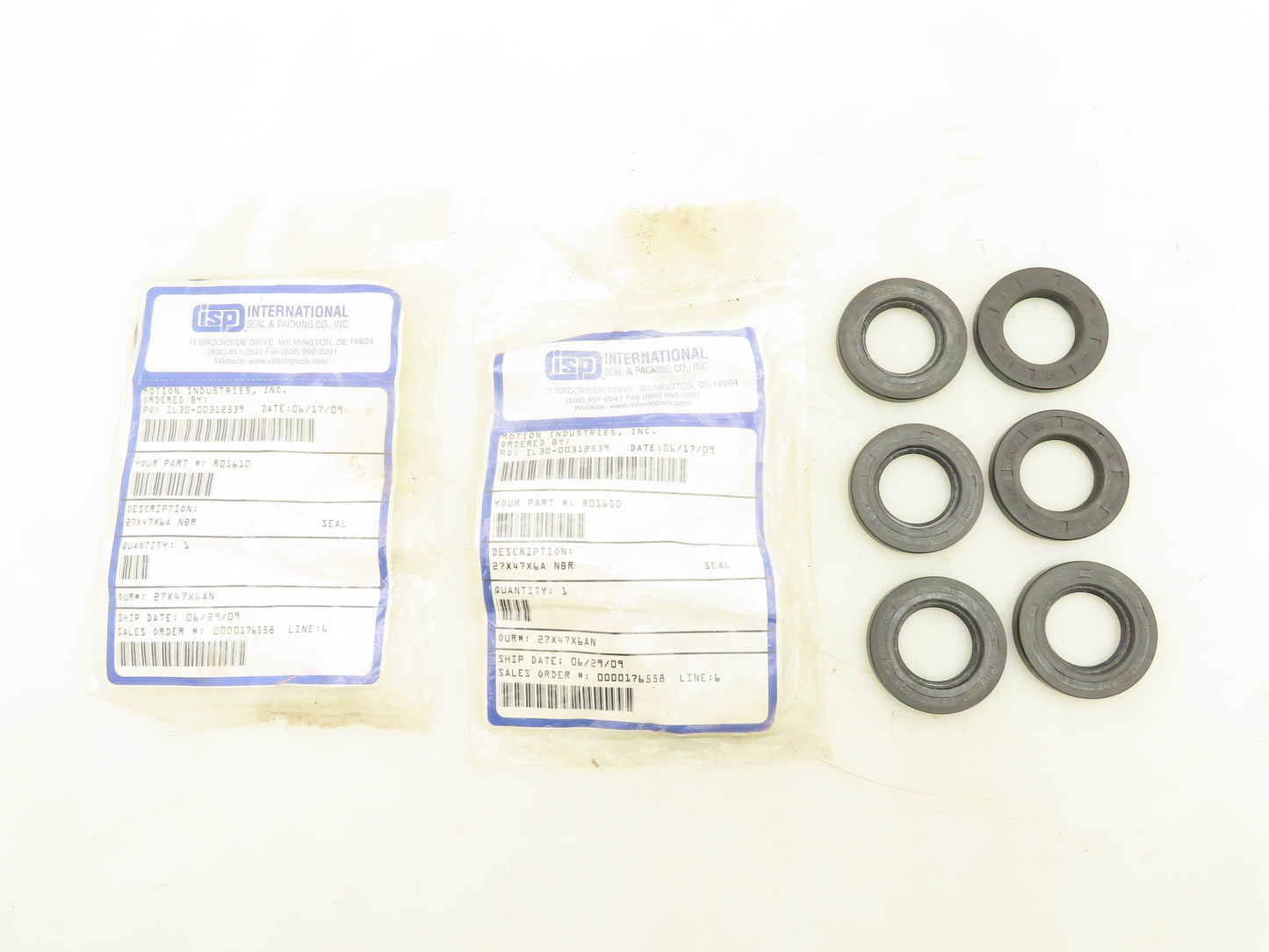 ISP R01610 Oil Seal 1" ID 1.850" OD Lot of 8