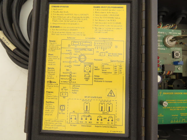 STI MS4348B Light Curtain Controller Input 117VAC 25A Output 220VAC