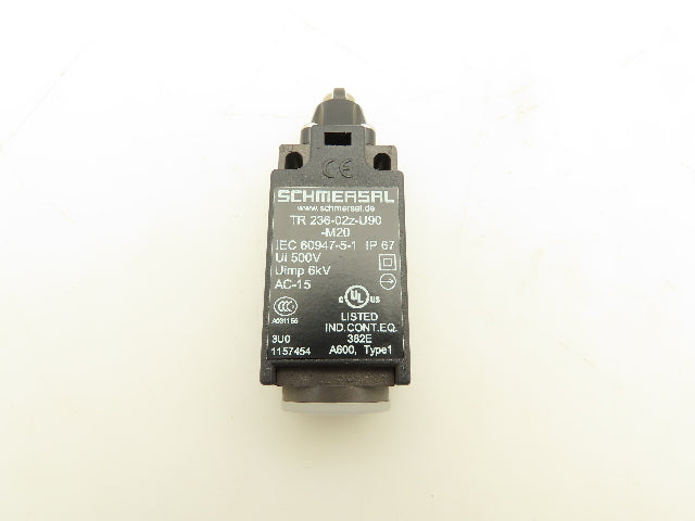 Schmersal TR 236-02z-U90-M20 Roller Plunger Limit Switch