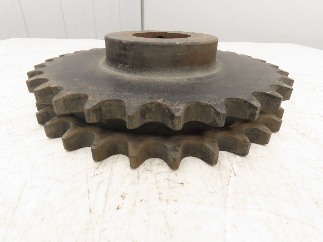 Martin D100B30 Double Roller Chain Sprocket 3" Keyed Bore