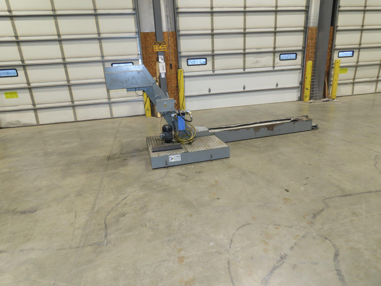 BMF SPE 63/30-250 CNC Chip Conveyor with Coolant Tank Pump Filtration 460V 10FPM