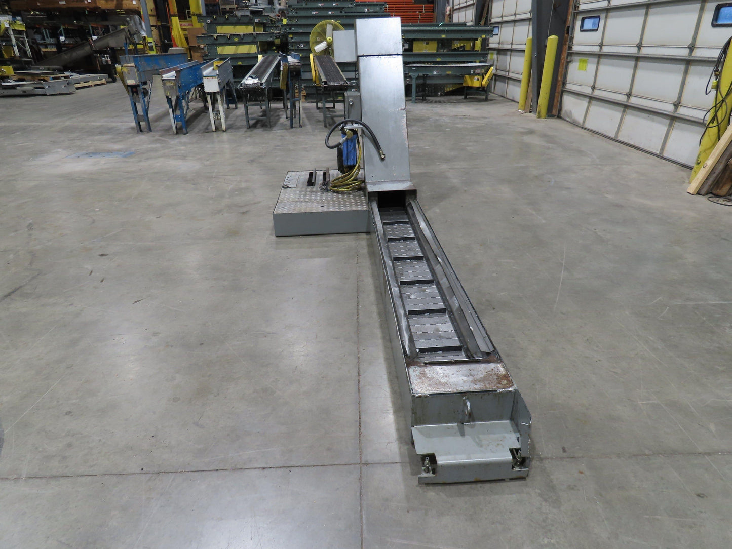 BMF SPE 63/30-250 CNC Chip Conveyor with Coolant Tank Pump Filtration 460V 10FPM