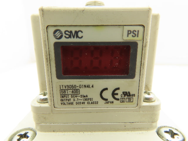SMC 5B1-40D Electro Pneumatic Regulator 24V 20mA 130 PSI