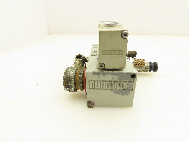 Numatics 122BB400M000061 Pneumatic 4/2 Solenoid Valve w/Manifold Base 24VDC