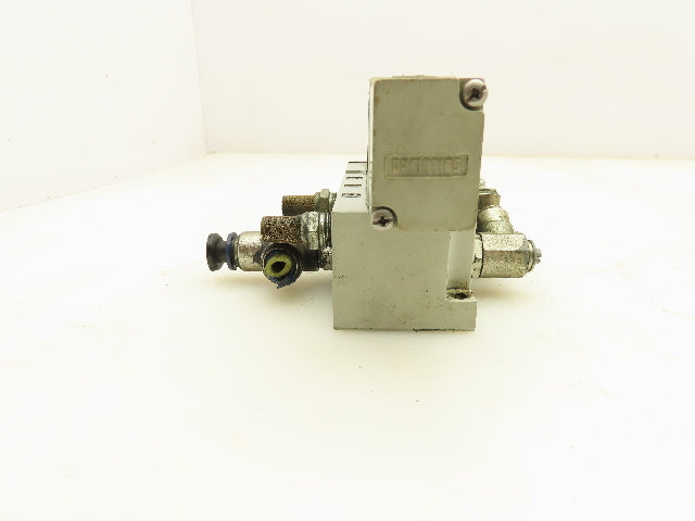 Numatics 122BB400M000061 Pneumatic 4/2 Solenoid Valve w/Manifold Base 24VDC