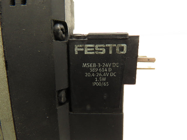 Festo CPE24-M1H-5LS-3/8 Pneumatic Solenoid Valve 24VDC 3/2 Way