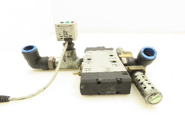 Festo CPE24-M1H-5LS-3/8 Pneumatic Solenoid Valve 24VDC 3/2 Way