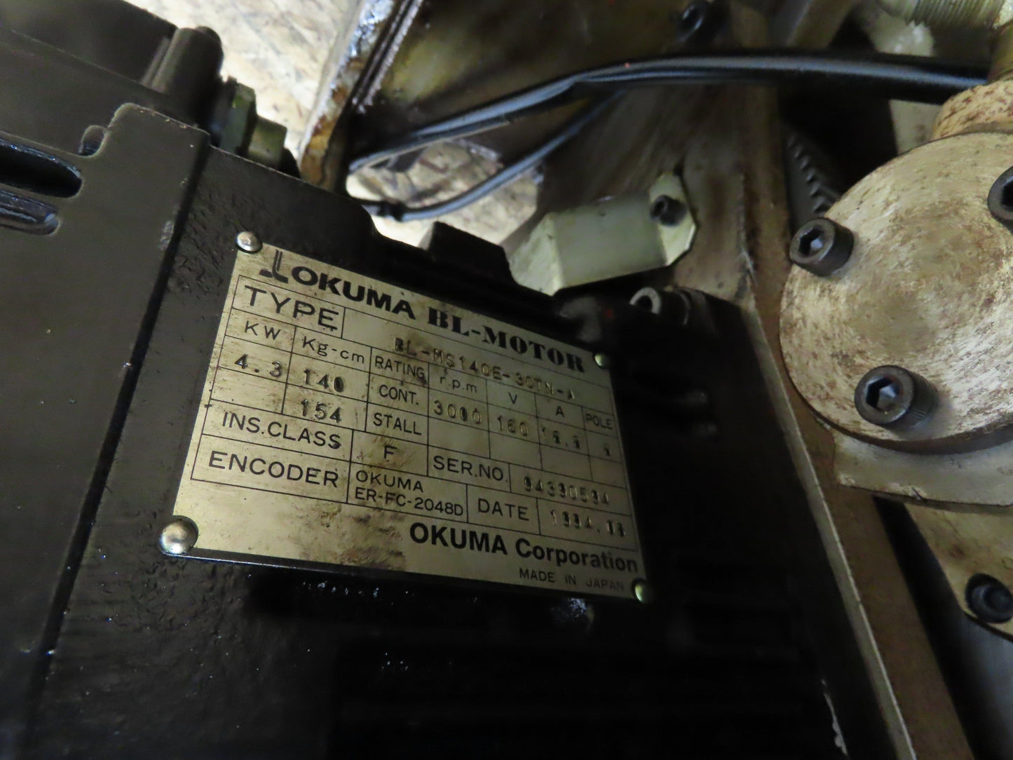 Okuma LU-25 Horizontal CNC Lathe 12-Position Turret Tool Changer Servo BL MS140E-30TN-A