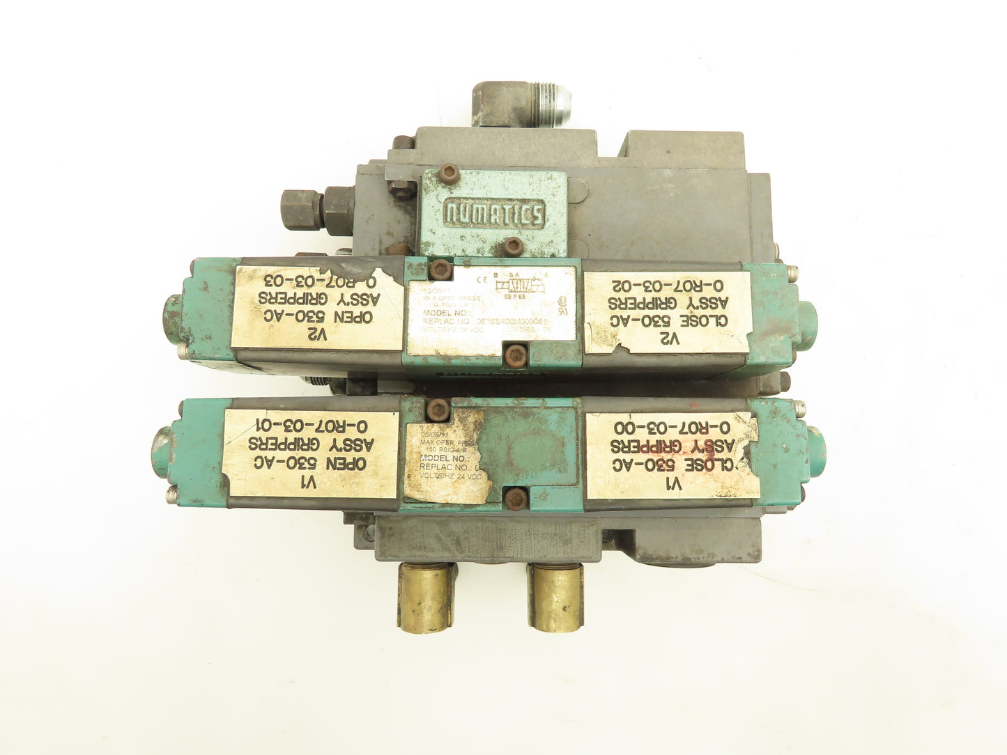 Numatics 081SS400M000061 Pneumatic Flexiblok Manifold 2/2 Position Spool Valve