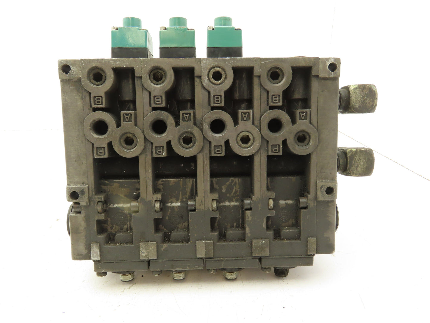 Numatics 081SS600M000061 4-Station Flexiblok Manifold 24VDC Solenoid Valves