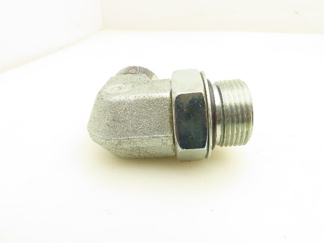 Parker 12-16 C5OLO Seal-Lok Elbow SAE O-Ring Fitting 1-5/16x1-7/16" Lot of 2
