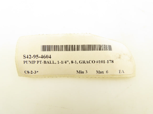 Graco 101-178 Pump Intake Ball 1-1/4"