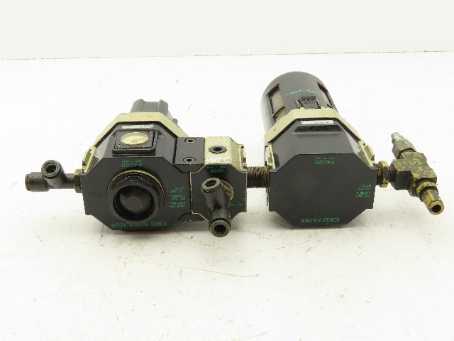 CKD R4000-10 / F4000-10-F Air Line Filter Regulator Combo 3/8"
