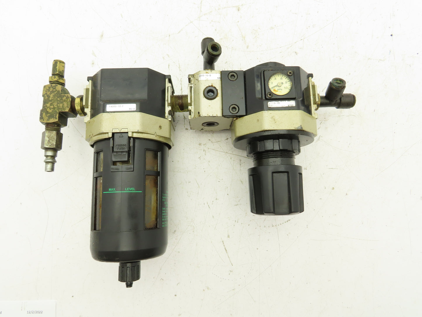 CKD R4000-10 / F4000-10-F Air Line Filter Regulator Combo 3/8"