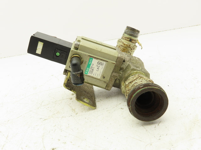 CKD CVS2-20A-10-02HSB-3 Pneumatic Solenoid Coolant Valve 3/4" 24VDC NC