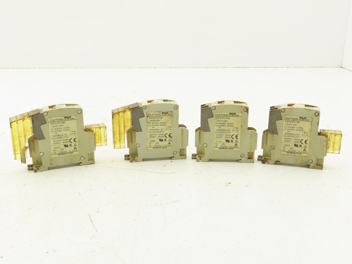Fuji Electric CP31FI/7W Circuit Protector 1 Pole 7A 240V Lot of 4