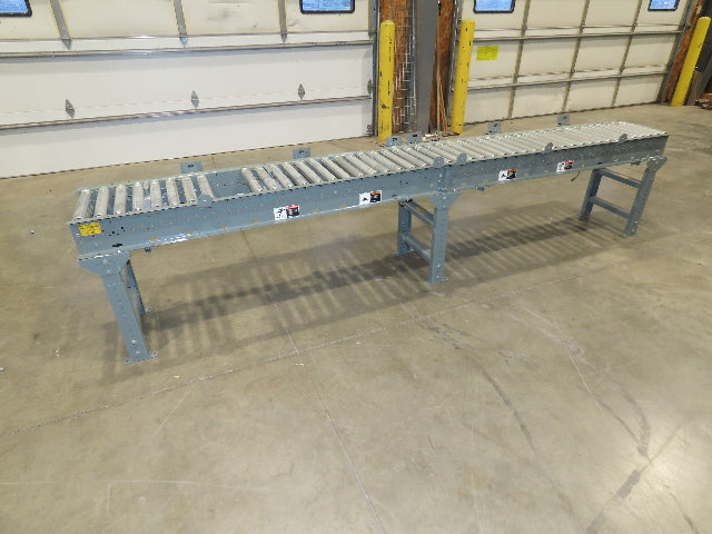 Hytrol 18"x 12' Accumulating Roller Conveyor 15"BF 24VDC EZ Logic Zone Control