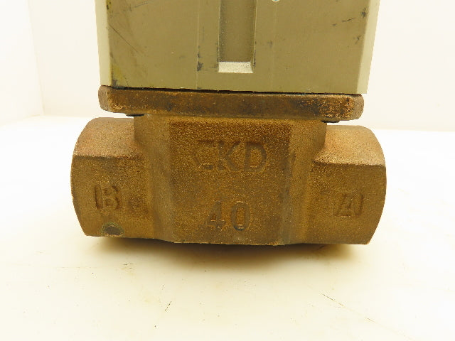 CKD NSB1A-40A-03RS Solenoid Coolant Valve 24VDC 1-1/2 NPT