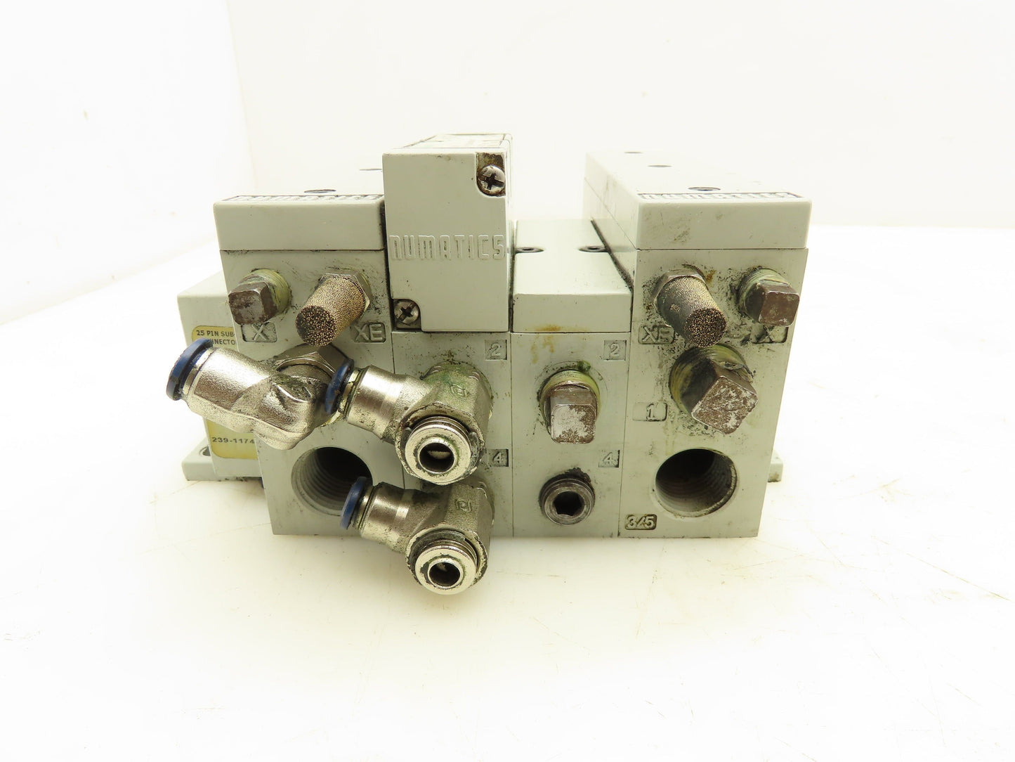 Numatics 122BA400M000061 Pneumatic Solenoid Valve 2-Station Manifold 24VDC