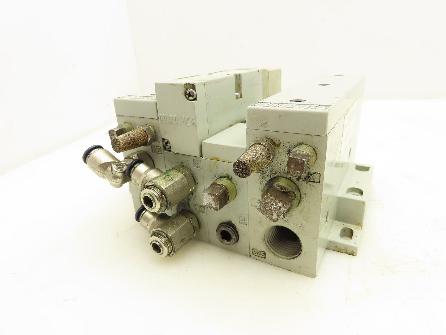 Numatics 122BA400M000061 Pneumatic Solenoid Valve 2-Station Manifold 24VDC