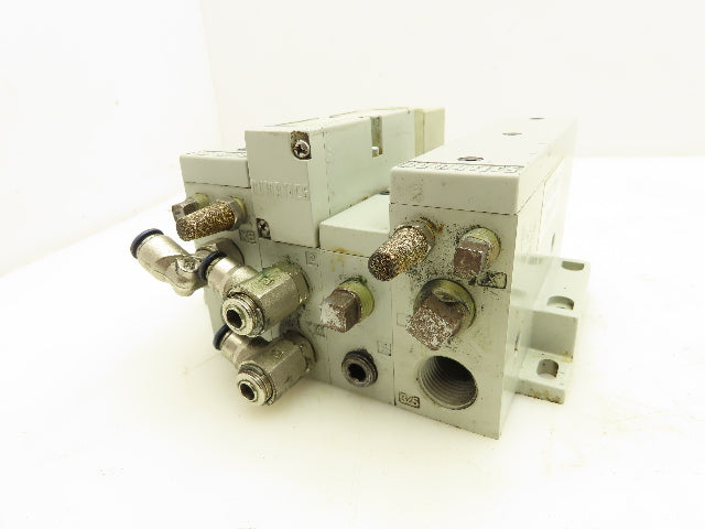 Numatics 122BA400M000061 Pneumatic Solenoid Valve 2-Station Manifold 24VDC