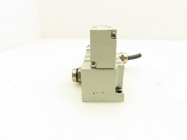 Numatics 122BA4Z2ML00061 Pneumatic Solenoid Valve w/Manifold Base 24VDC