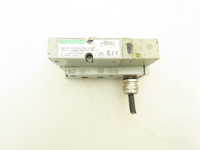 Numatics 122BA4Z2ML00061 Pneumatic Solenoid Valve w/Manifold Base 24VDC