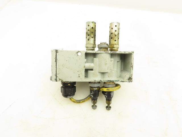 Numatics 123BA43AMN00061 Pneumatic Solenoid Valve w/Manifold Base 24VDC