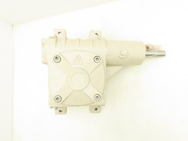 Right Angle Gearbox Drive 15:1 Reducer Vertical Output 30mm Shaft