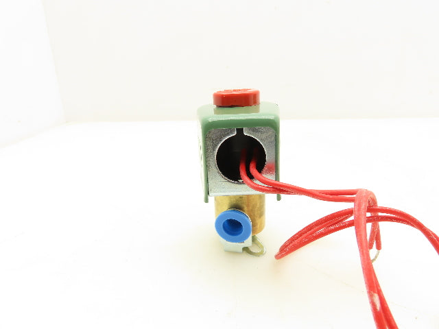Asco 8314C24 Red Hat Solenoid Valve 120V 11W 75PSI 3 Way 1/4"NPT