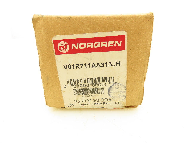 Norgren V61R711AA313JH Pneumatic Double Solenoid Valve 5/3 Pos 1/4" NPT 24VDC