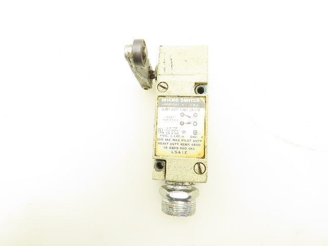 Honeywell Micro Switch LSA1E Heavy Duty Limit Switch 10A 600V Roller Lever Arm