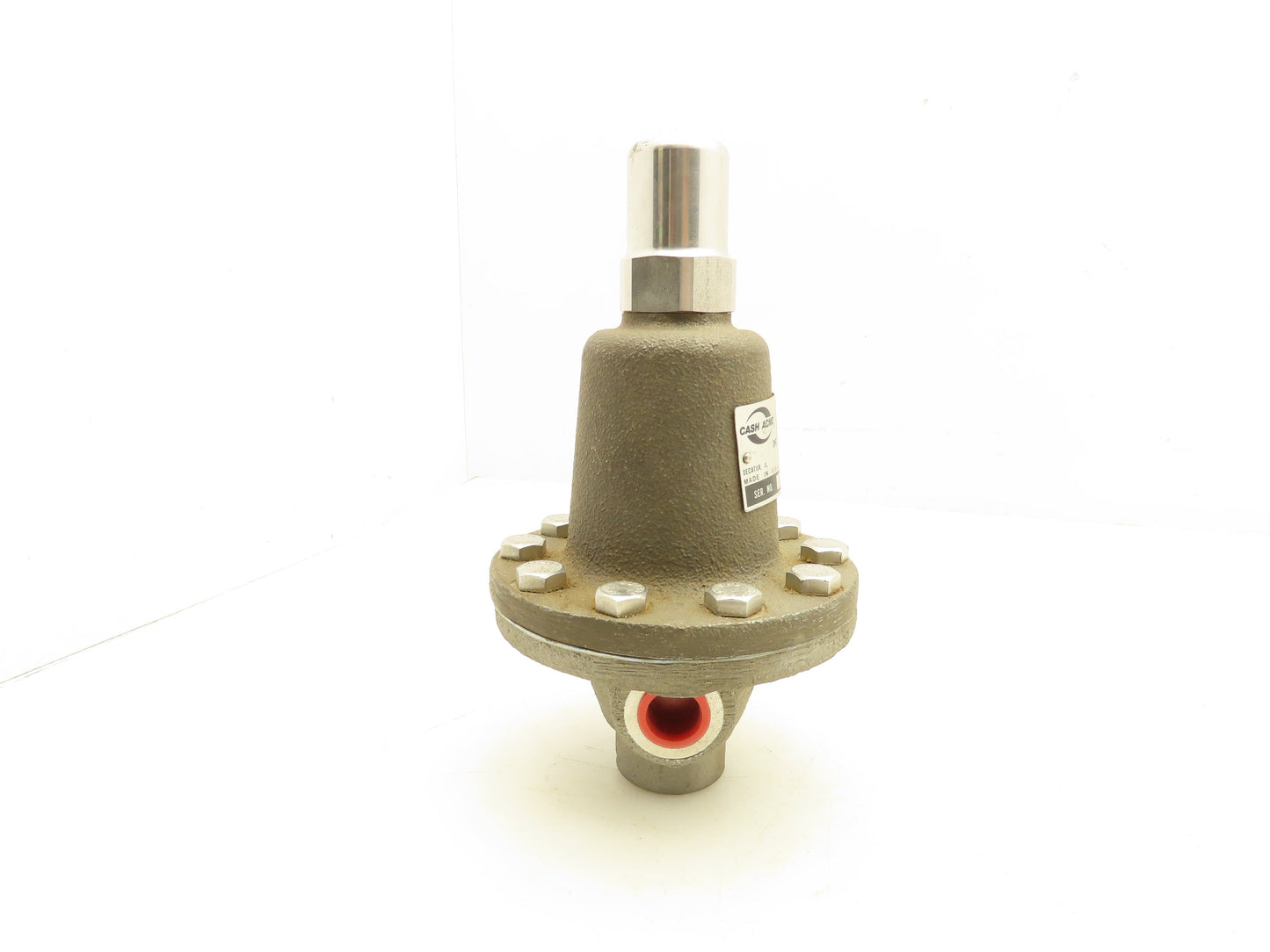 Cash Acme TYPE FR-6 Back Pressure Valve 200-600 PSI -20°F Min. Temp. 1/2" NPT