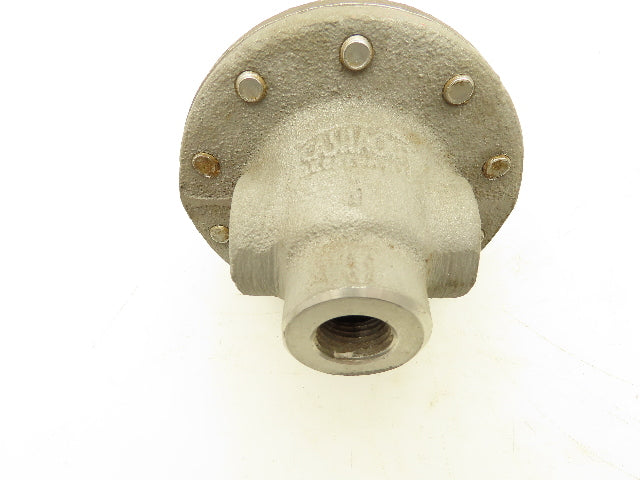 Cash Acme TYPE FR-6 Back Pressure Valve 200-600 PSI -20°F Min. Temp. 1/2" NPT