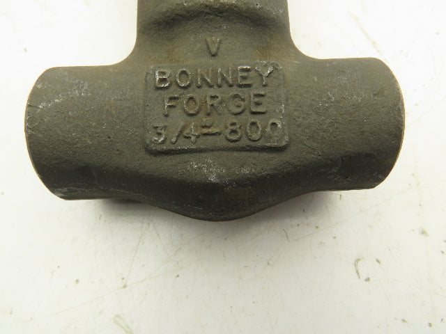 Bonney Forge WL 11 Steel Gate Valve 3/4" Threaded Class 800 1975 PSI