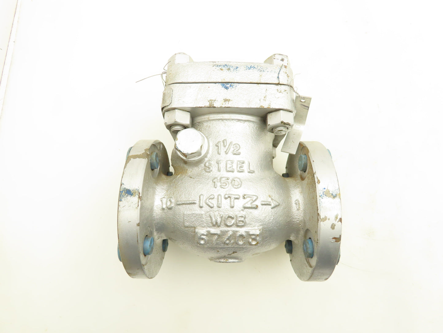 Kitz FIG.150SCOS Swing Check Valve Flanged 1-1/2"150 Class HF Seat CR13 Disk WCB