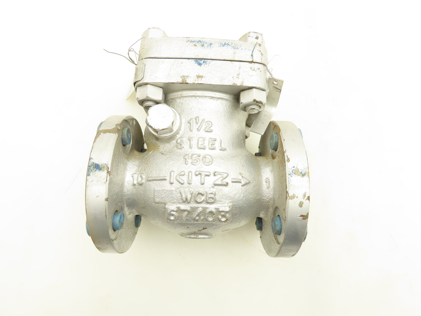 Kitz FIG.150SCOS Swing Check Valve Flanged 1-1/2"150 Class HF Seat CR13 Disk WCB