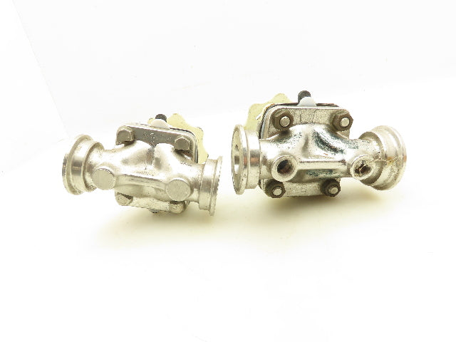 ITT Grinnell Manual Diaphragm Valve 1" CF3M Stainless Lot of 2