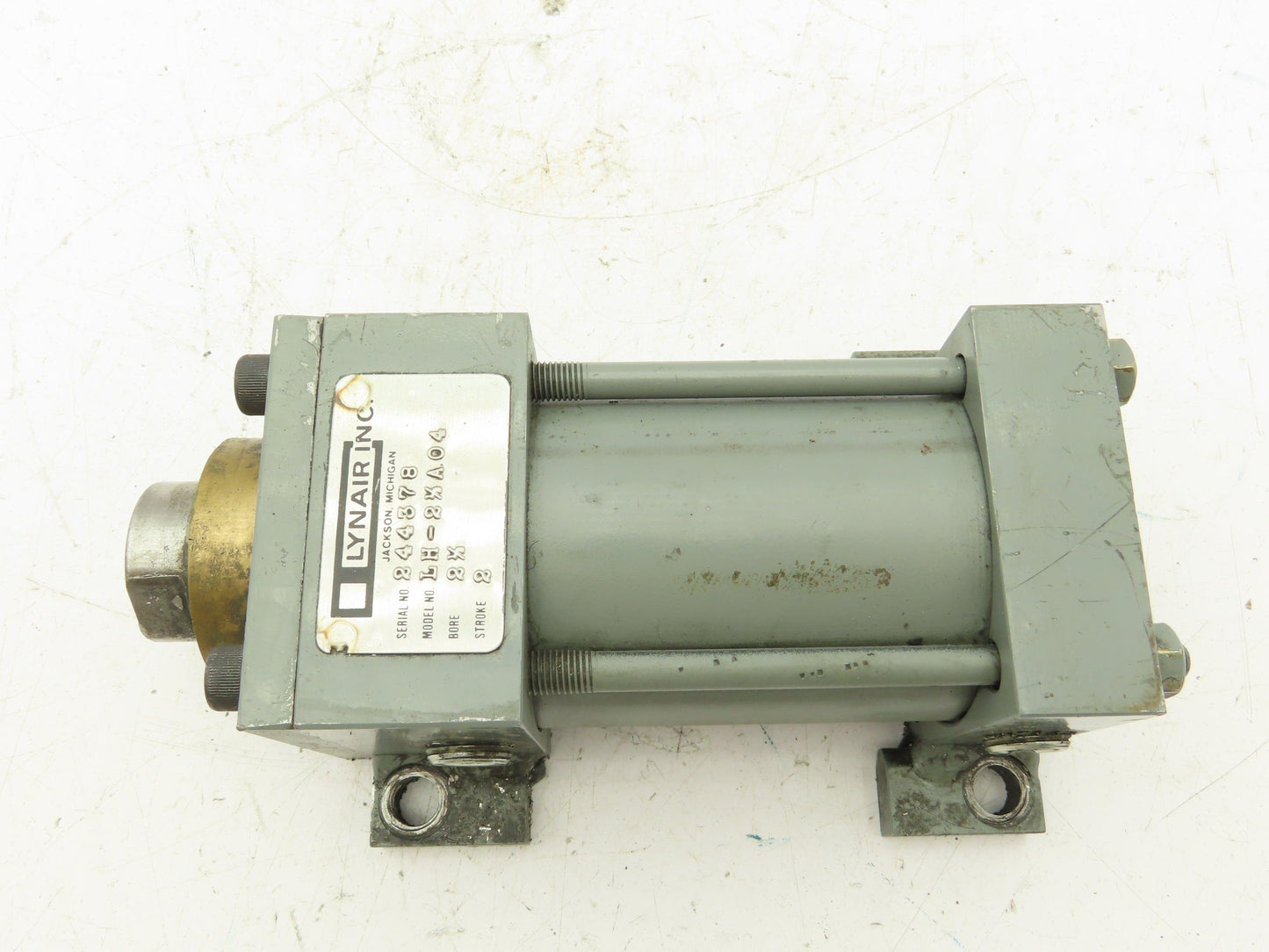 Lynair LH-2-1/2A04 Hydraulic Cylinder 2.5" Bore 2" Stroke 1500 PSI Foot Mount