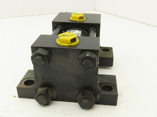 Parker Series 2H Hydraulic Cylinder 2" Bore 1" Stroke 3000 PSI Side Lug