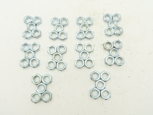 MSC Right Hand Hex Jam Nut 3/4-16 Thread x 1-1/8"W Grade 2 Lot of 50