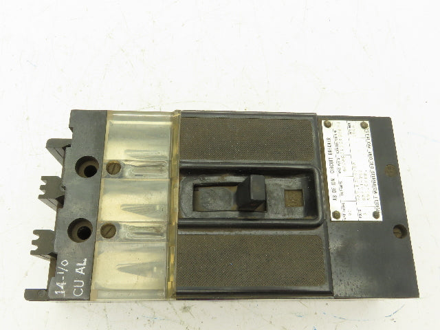 Westinghouse AB DE-ION 3-Pole Circuit Breaker 90A 600V 3PH
