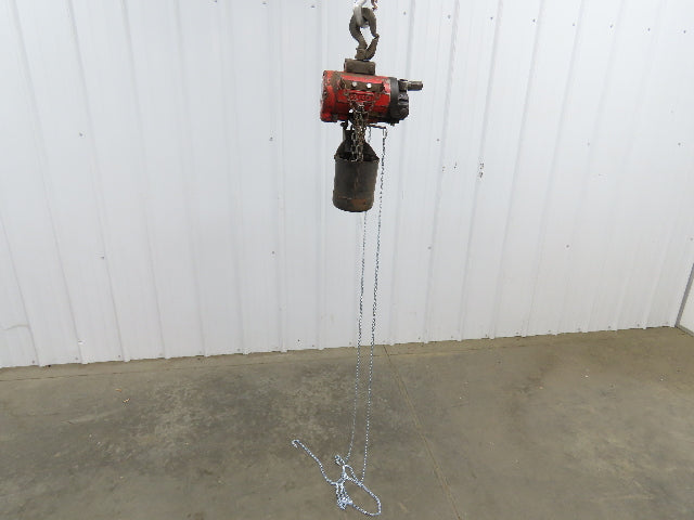 Aro 1/4 Ton 500lb Pneumatic Air Chain Hoist 7'7" Lift Travel Pull Chain
