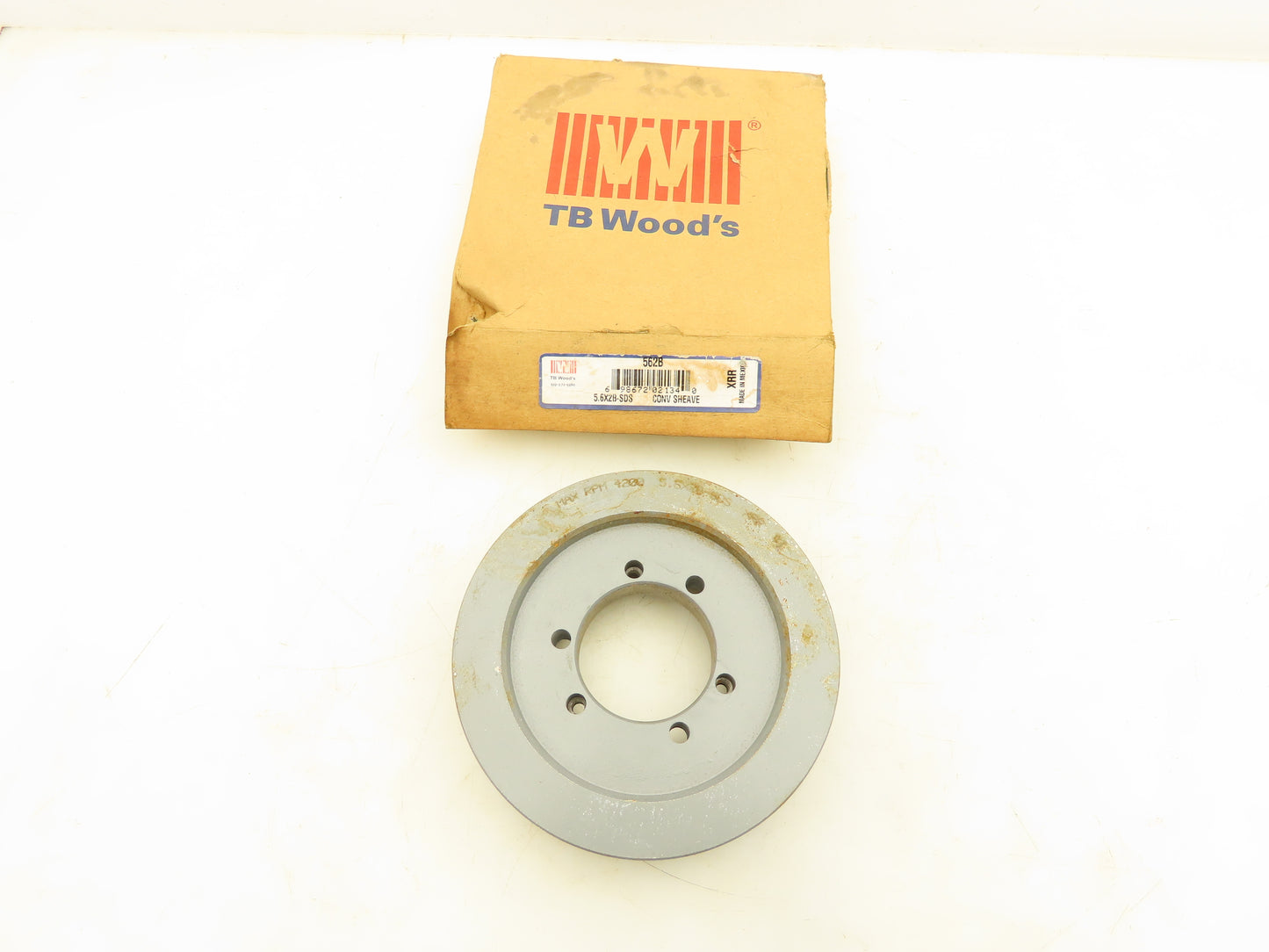 TB Woods 5.6X2B-SDS Conv Sheave 2 Groove Pulley 4200 Max RPM 5.95OD